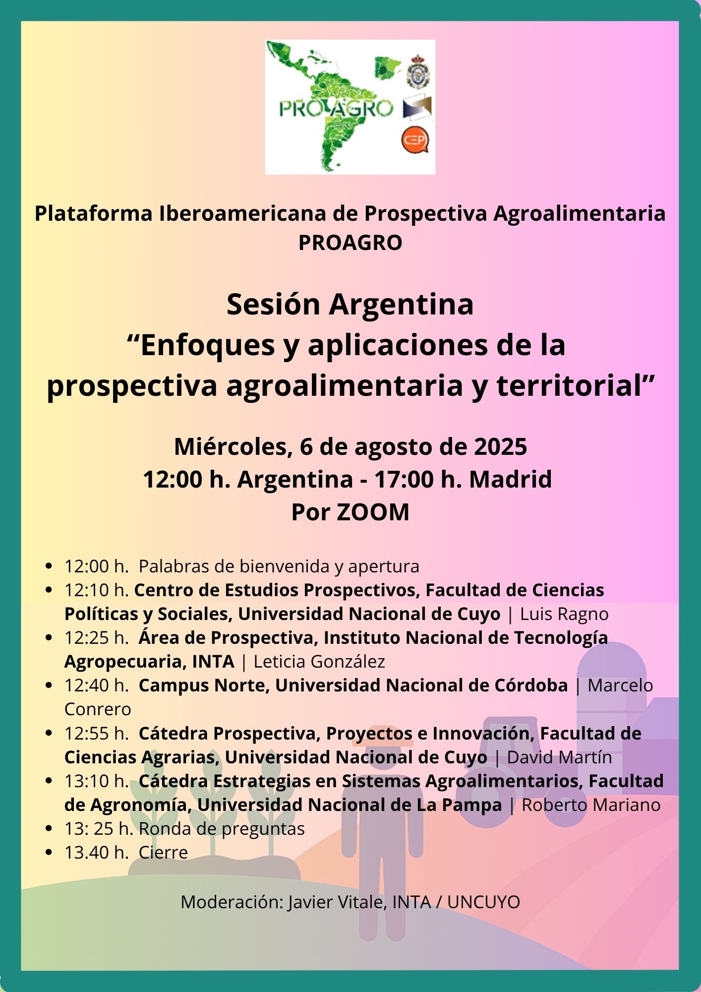 Argentina presenta sus enfoques y experiencias en prospectiva agroalimentaria y territorial en el marco de PROAGRO