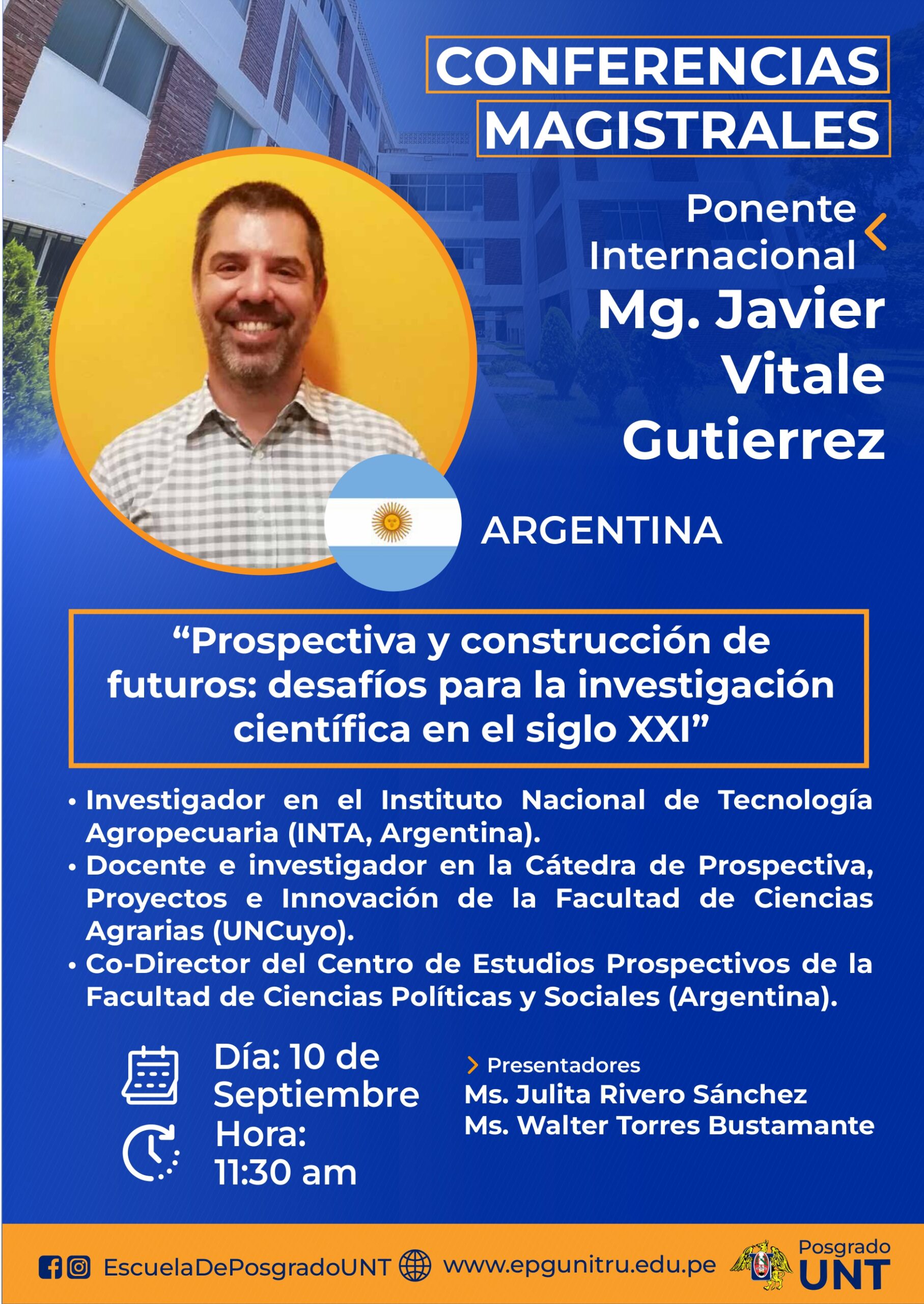 Conferencia en la UNT Perú