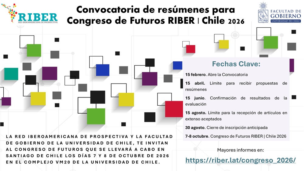 Abierta la convocatoria de resúmenes para el Congreso de Futuros RIBER | Chile 2026