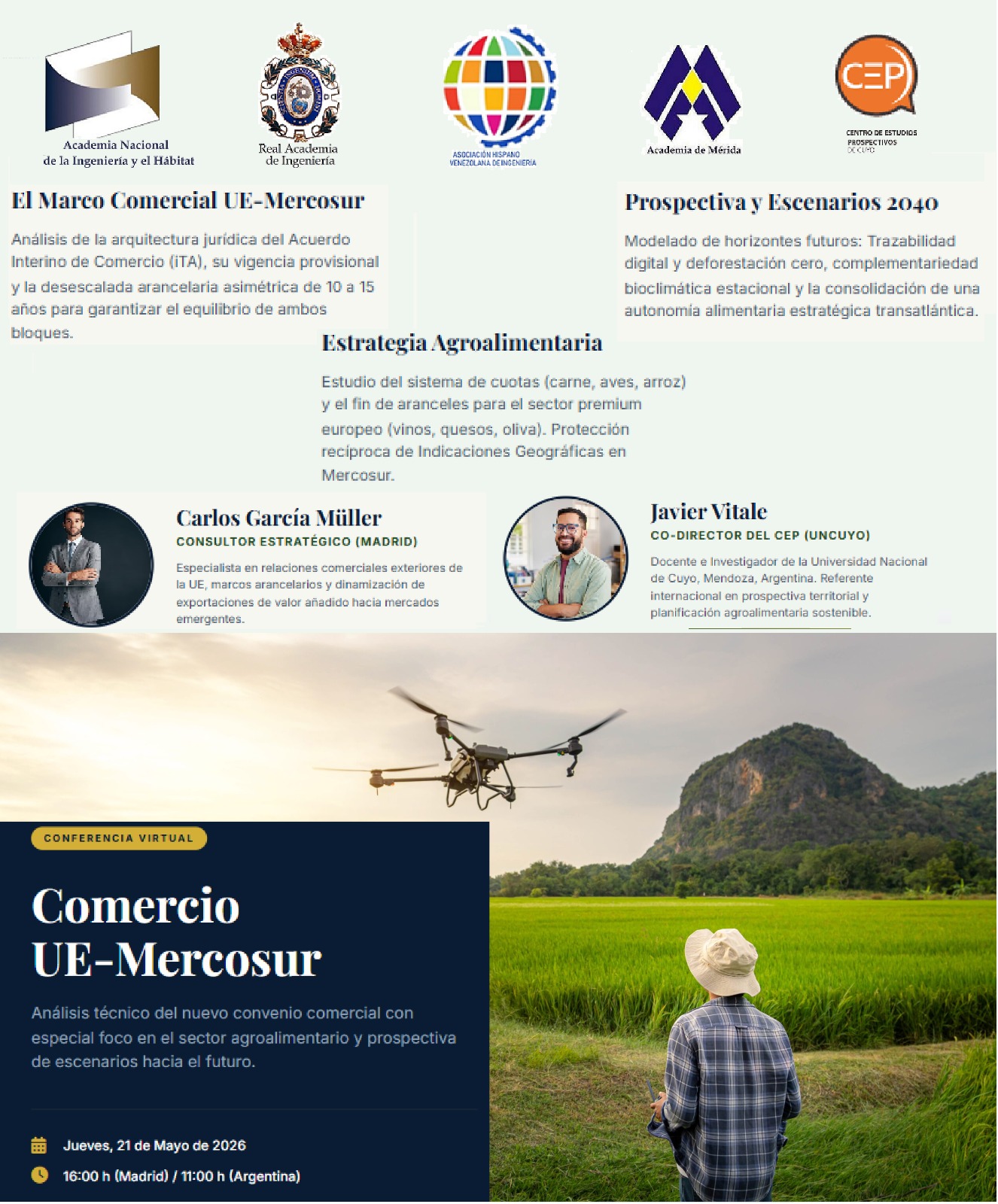 Acuerdo UE–Mercosur: análisis prospectivos sobre el futuro agrícola y alimentario